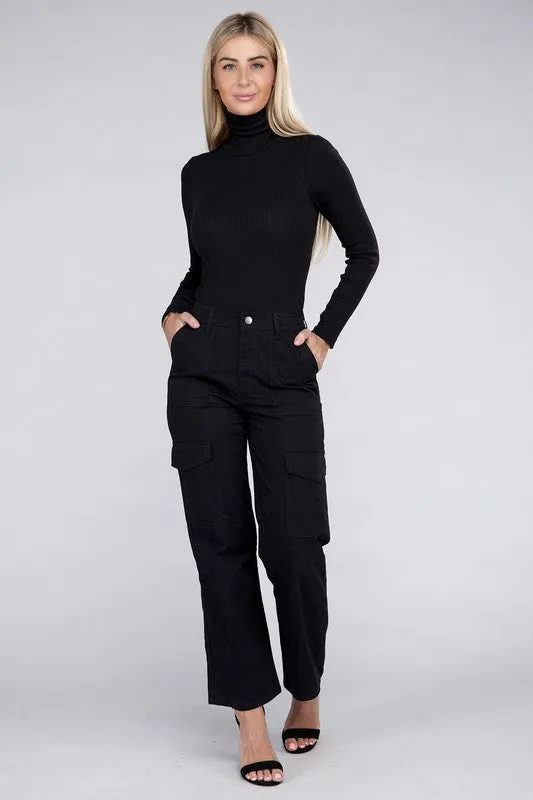 Ambiance Everyday Wear Comfort Waist Cargo Pants