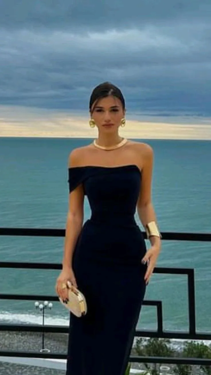 Black Evening Dresses Sexy Formal Party Dress    fg5519