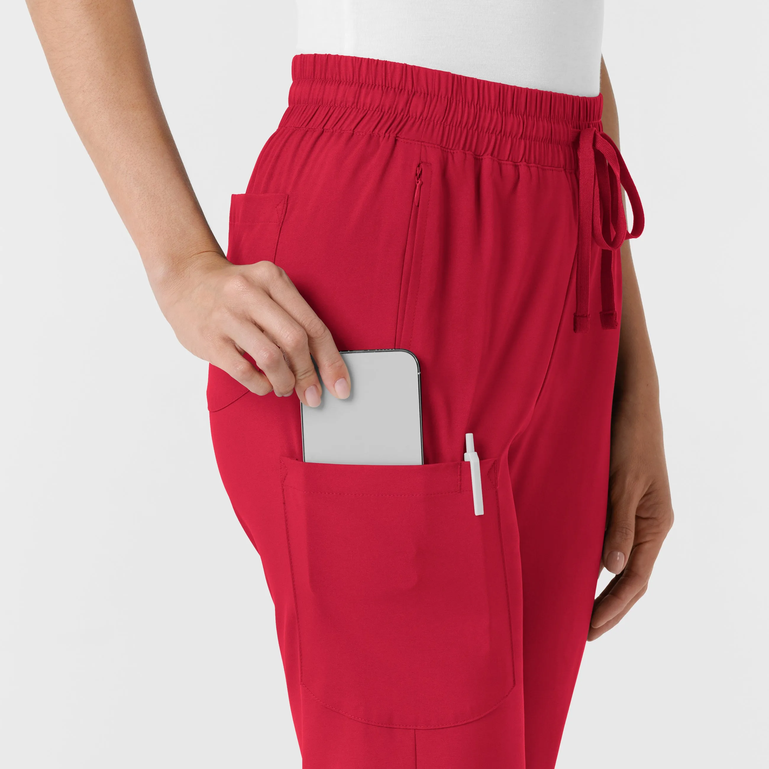 Boundless Women's Bootcut Scrub Pant - Red
