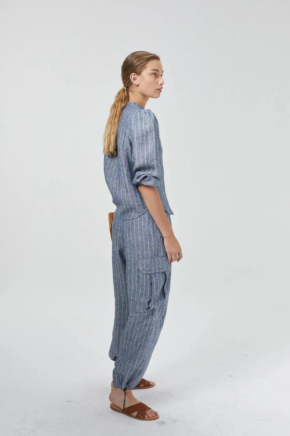 Cargo Linen Pants