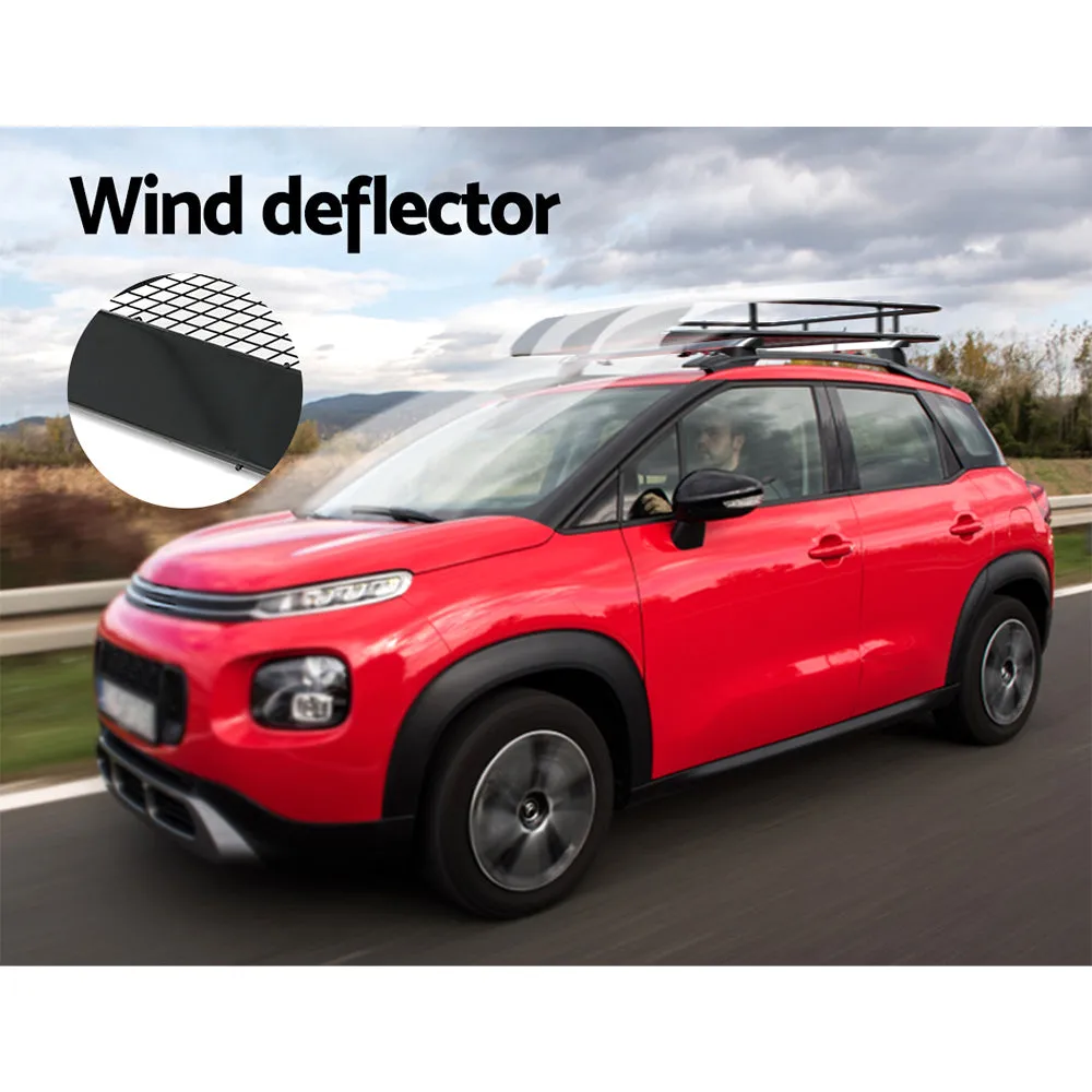 Heavy-Duty Car Roof Rack Basket 123cm 80kg Capacity - Giantz