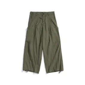 Man Fall Outfits Cargo Pants High Street Retro Straight Cargo Pants Loose Pants Draping Effect Lantern Trousers