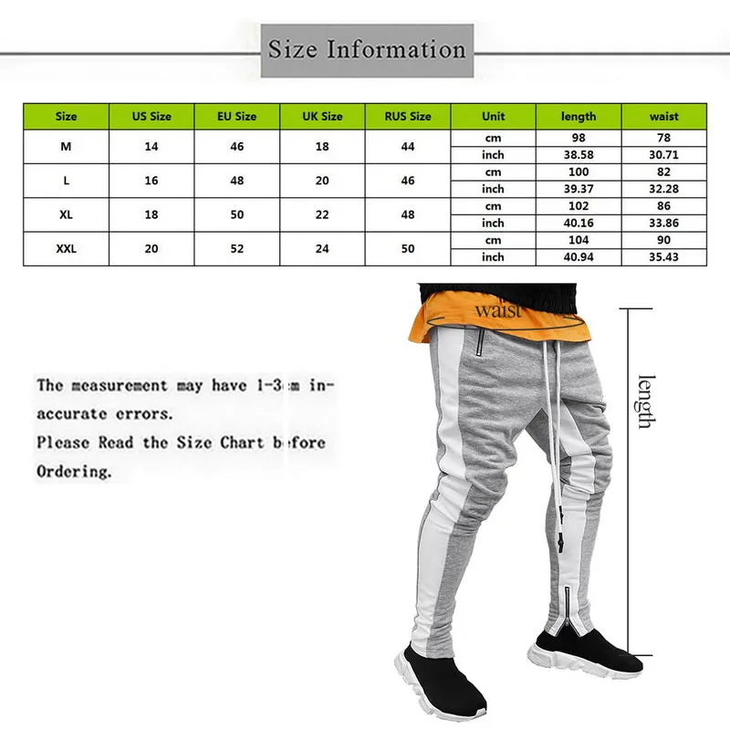 Men's Black & Red Joggers Sweatpants