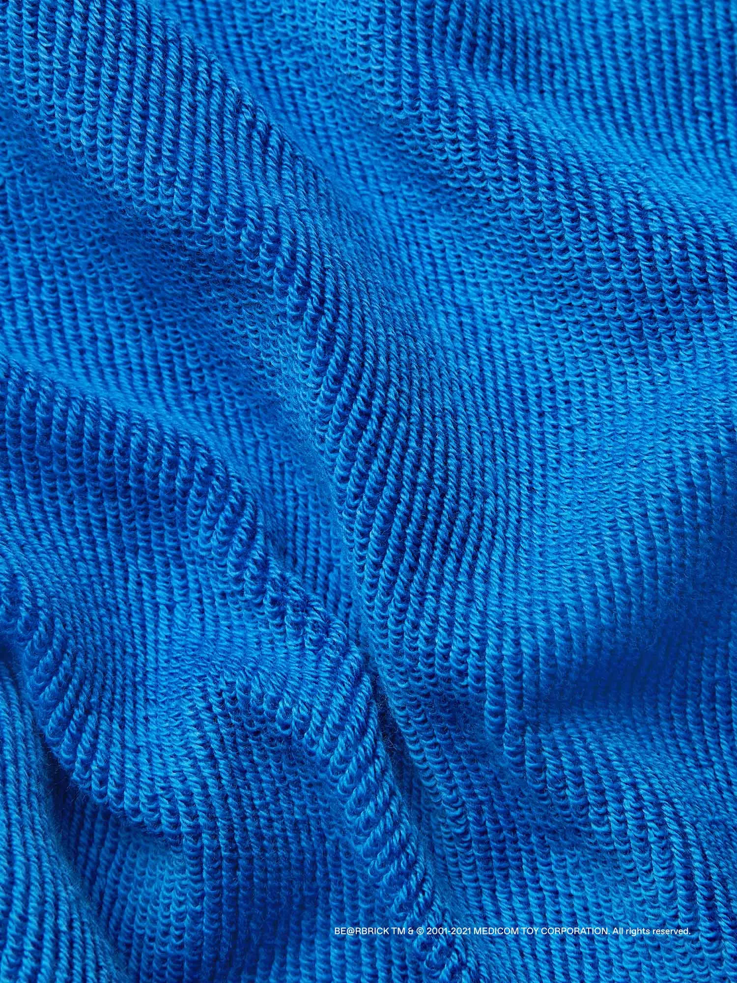 Pangaia x Haroshi BE@RBRICK™ Kids Track Pants—cobalt blue