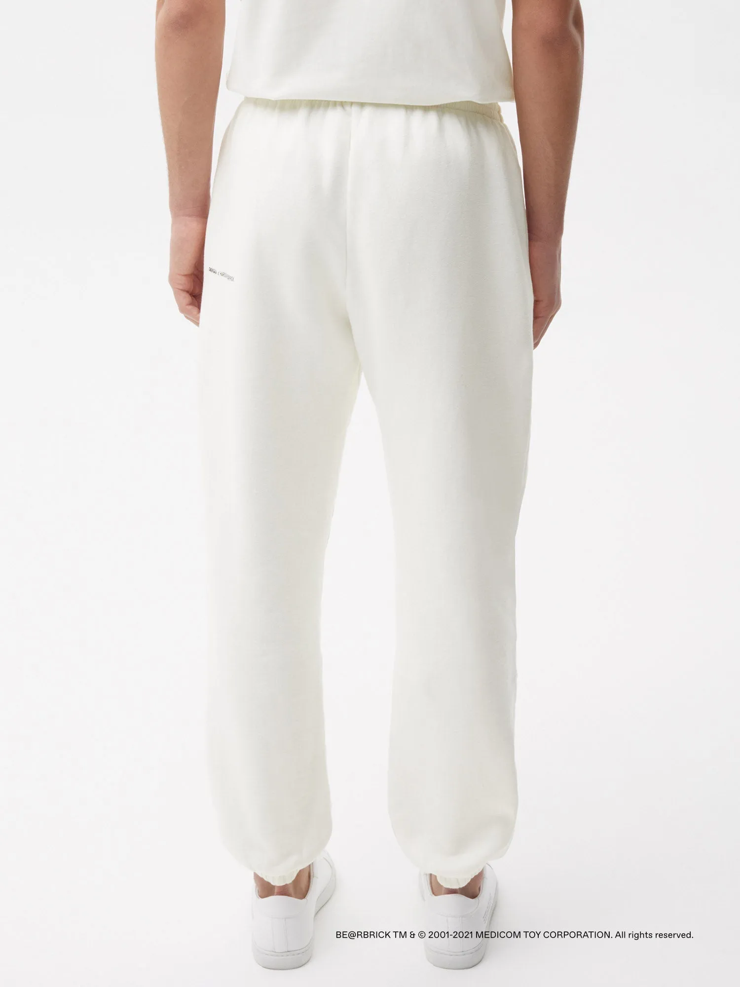 Pangaia x Haroshi BE@RBRICK™ Recycled Cotton Track Pants—off-white