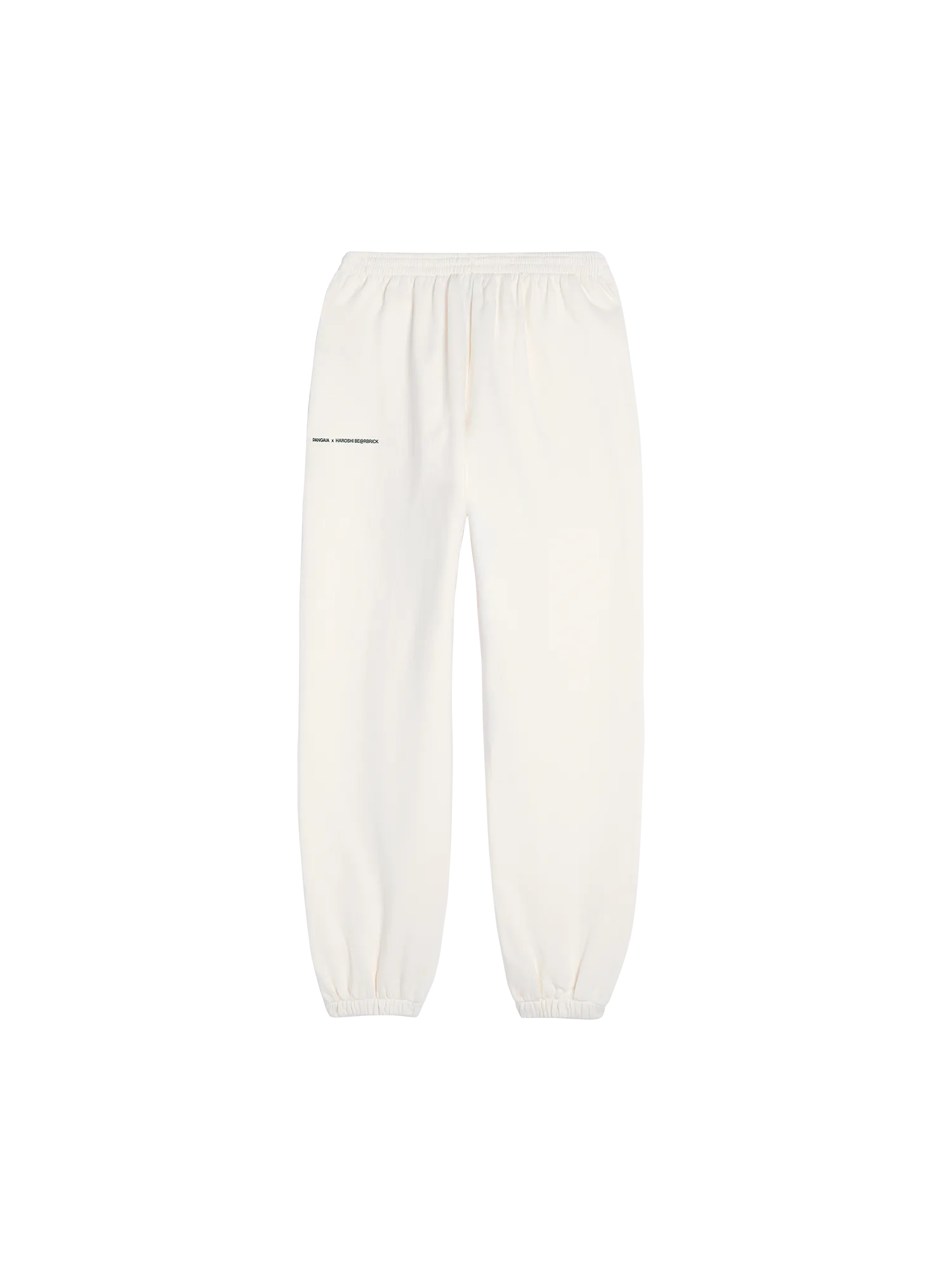 Pangaia x Haroshi BE@RBRICK™ Recycled Cotton Track Pants—off-white