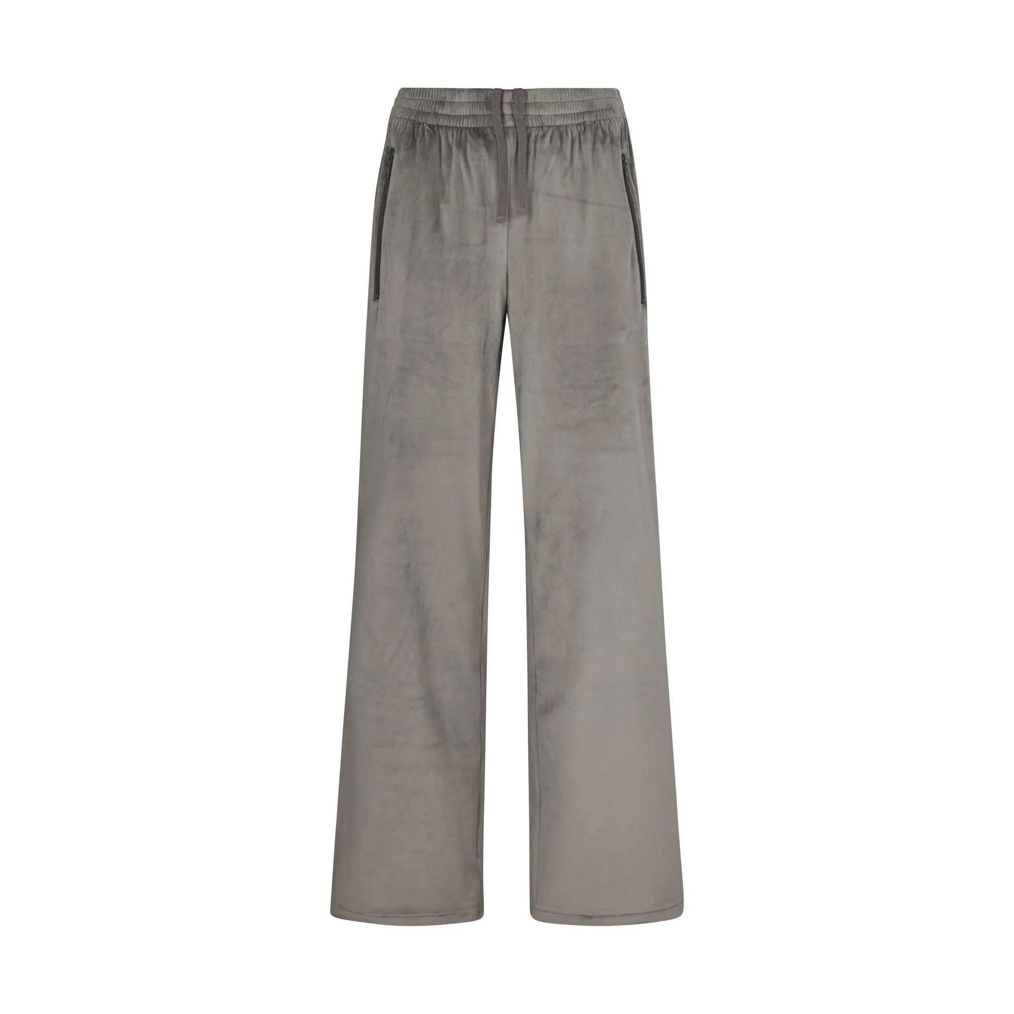 VELOUR TRACK PANT | GUNMETAL